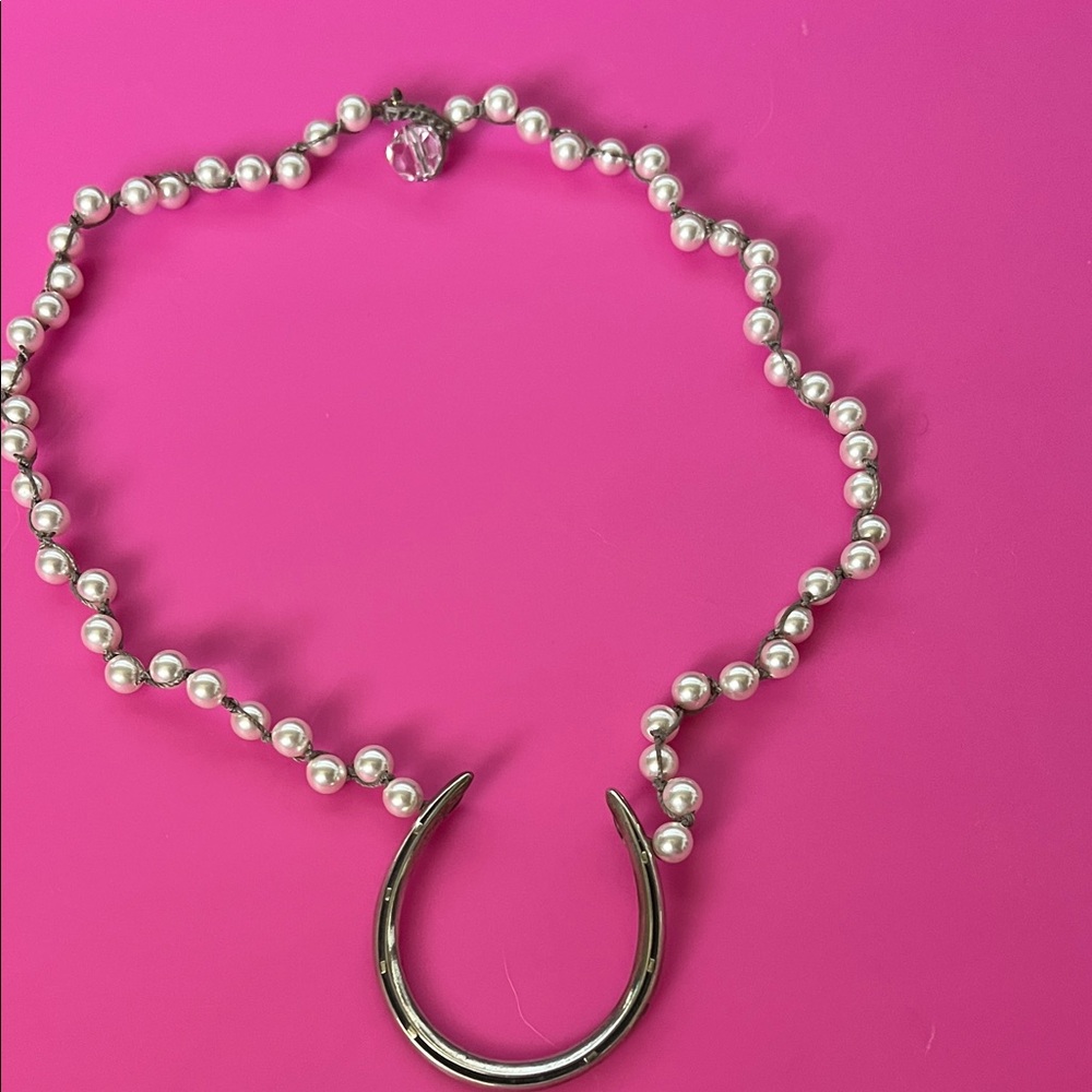Elegant Silver Pearl Necklace